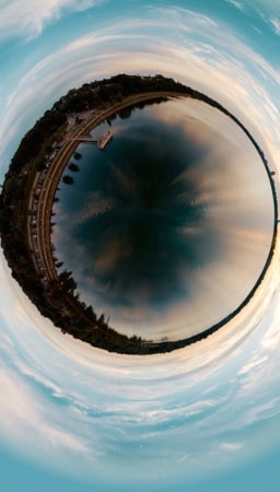 picture of a fisheye lens effect